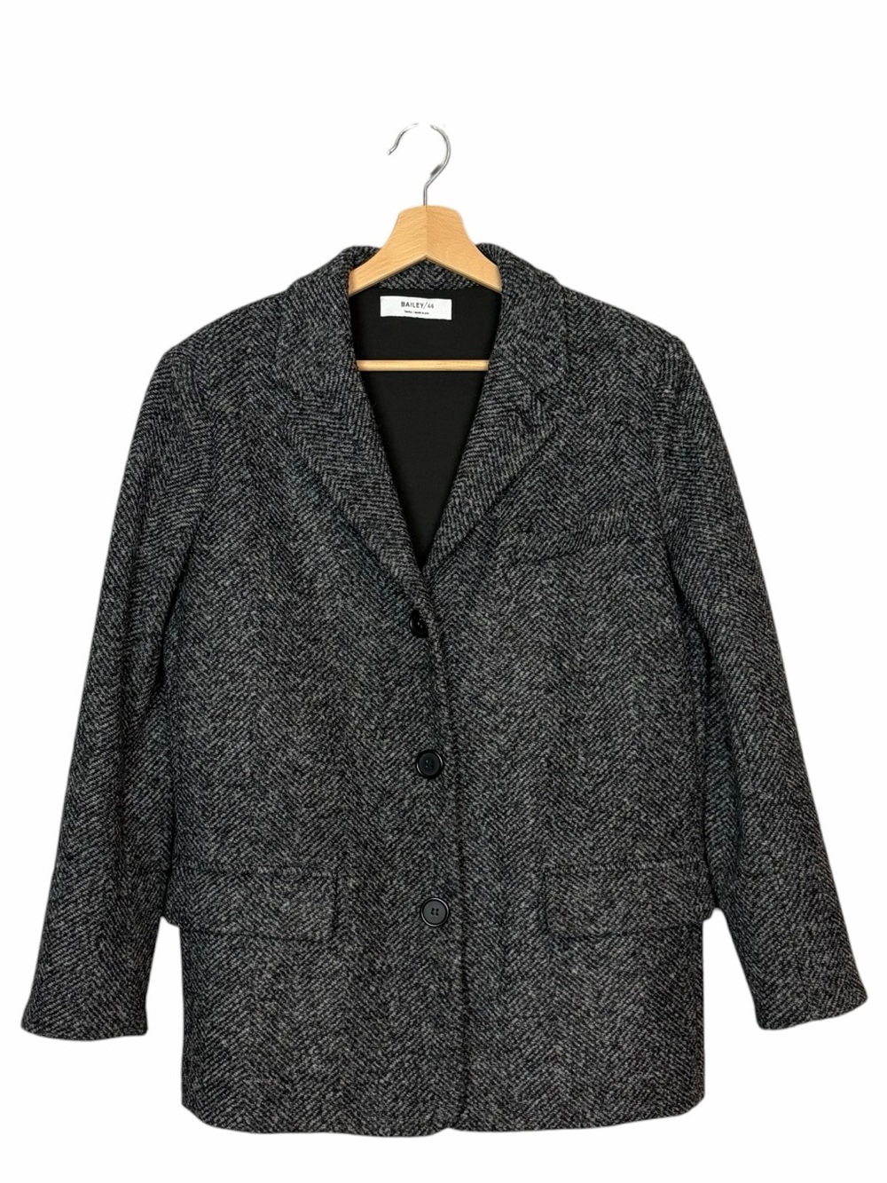 Bailey 44 Women's Charcoal Herringbone Blazer Jacket
